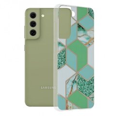 Чехол для телефона Techsuit Marble Series Samsung Galaxy S21 FE 5G зеленого цвета  цена и информация | Чехлы для телефонов | 220.lv