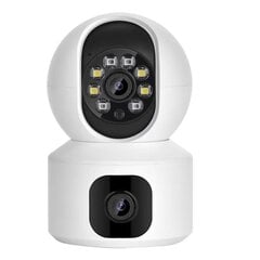 Двойная камера WIFI с обнаружением человека Pyramid PYR-SH400XDD, 2x1080p, микрофон, WIFI, слот MicroSD, приложение iCsee цена и информация | Камеры видеонаблюдения | 220.lv