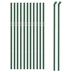 vidaXL stiepļu žogs, 1x25 m, zaļš cena un informācija | Žogi un piederumi | 220.lv