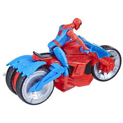 SPIDER-MAN  игровой набор Герой и Мотоцикл, 10 см цена и информация | Конструктор автомобилей игрушки для мальчиков | 220.lv