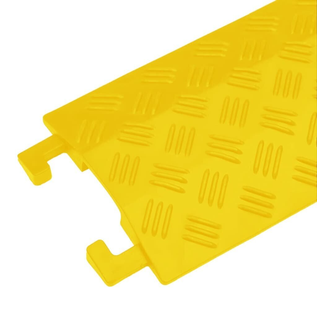 vidaXL vadu aizsargi, 2 gab., 98,5 cm, dzelteni cena un informācija | Kabeļi un vadi | 220.lv