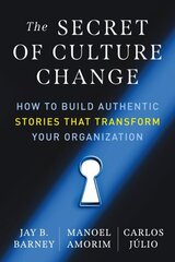 Secret of Culture Change: How to Build Authentic Stories That Transform Your Organization cena un informācija | Ekonomikas grāmatas | 220.lv