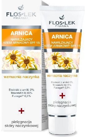 Floslek Arnikas mitrinošs krēms SPF 15, 50 ml cena un informācija | Sejas krēmi | 220.lv