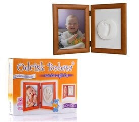 Рамка с глиной набор Baby HandPrint, коричневый цена и информация | Отпечатки для младенцев | 220.lv