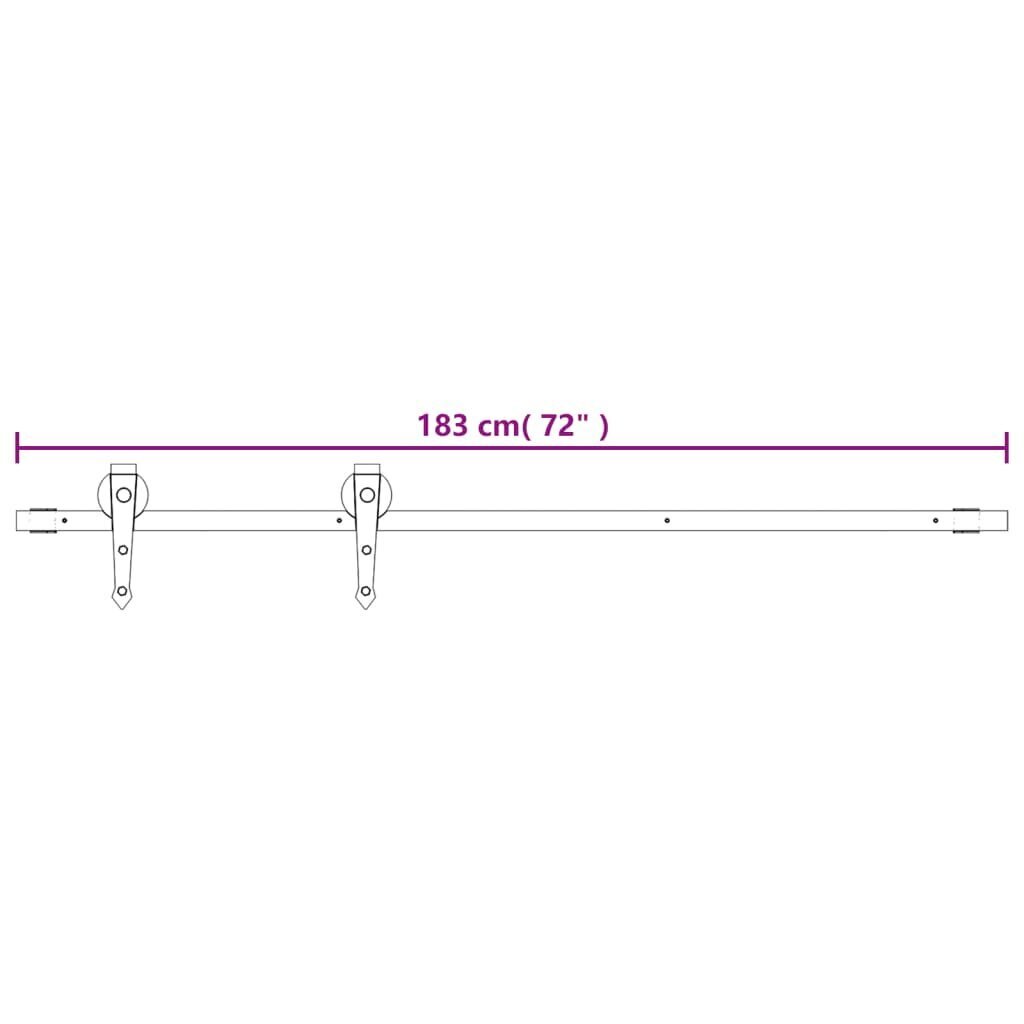 Bīdāmās durvis vidaXL 70x210 cm цена и информация | Iekšdurvis | 220.lv