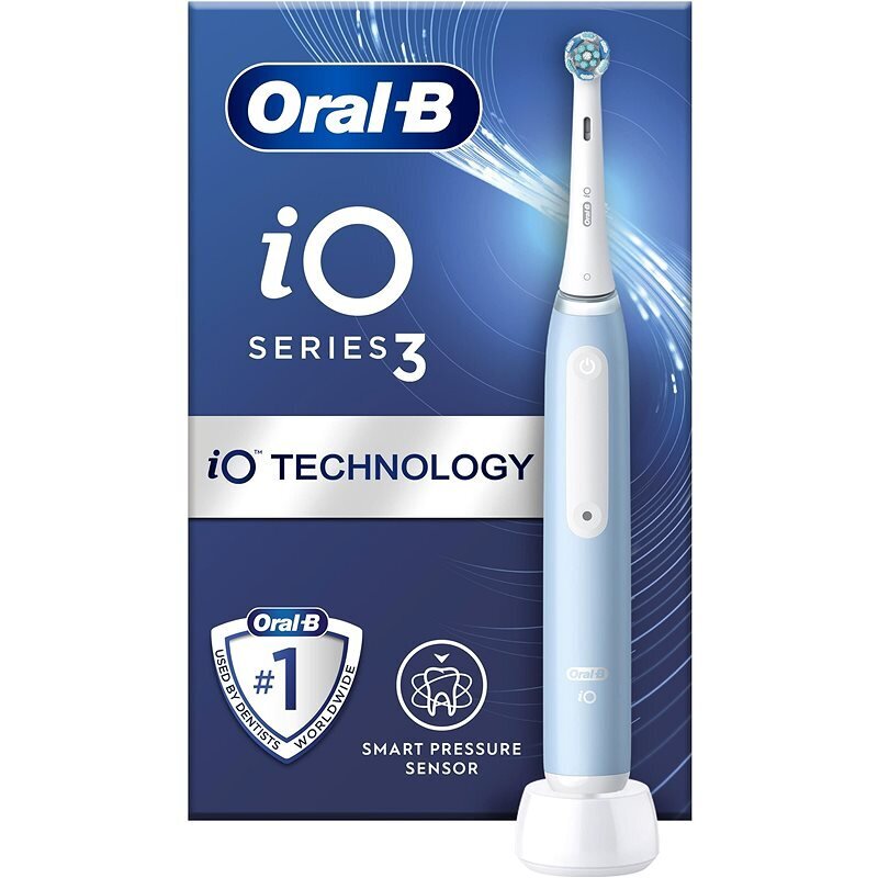 Oral-B iO3 Ice Blue цена и информация | Elektriskās zobu birstes | 220.lv