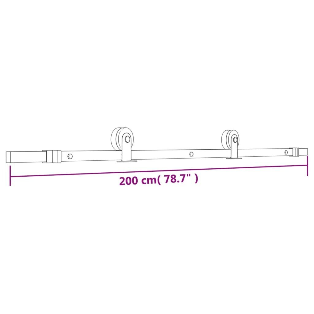 Bīdāmās durvis vidaXL 90x210 cm cena un informācija | Iekšdurvis | 220.lv