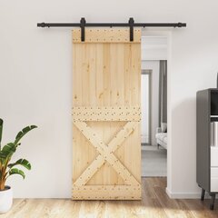 Bīdāmās durvis vidaXL 85x210 cm цена и информация | Межкомнатные двери | 220.lv