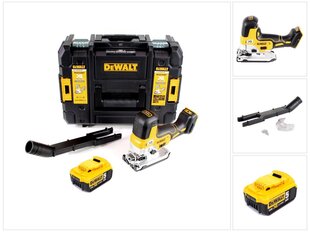 Аккумуляторный лобзик DeWalt DCS 335 NT 18 В + 1х аккумулятор 5,0 Ач TSTAK - без зарядного устройства цена и информация | Пилы, циркулярные станки | 220.lv