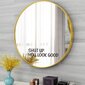 Spoguļa uzlīme "SHUT UP YOU LOOK GOOD", Iedvesmojoša, melna un spīdīga vinila sienas uzlīme 22x7 cm цена и информация | Dekoratīvās uzlīmes | 220.lv