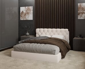 Queen gulta, 160x200cm, balta cena un informācija | Gultas | 220.lv