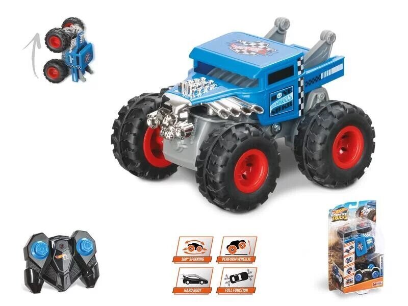 Tālvadības pults vadāma mašīna Hot Wheels Monster Truck Bone Shaker cena un informācija | Rotaļlietas zēniem | 220.lv