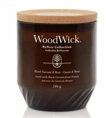 WoodWick aromātiska svece Black Currant and Rose cena un informācija | Sveces un svečturi | 220.lv