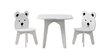 Bērnu galds ar diviem krēsliem cena un informācija | Bērnu krēsliņi un bērnu galdiņi | 220.lv