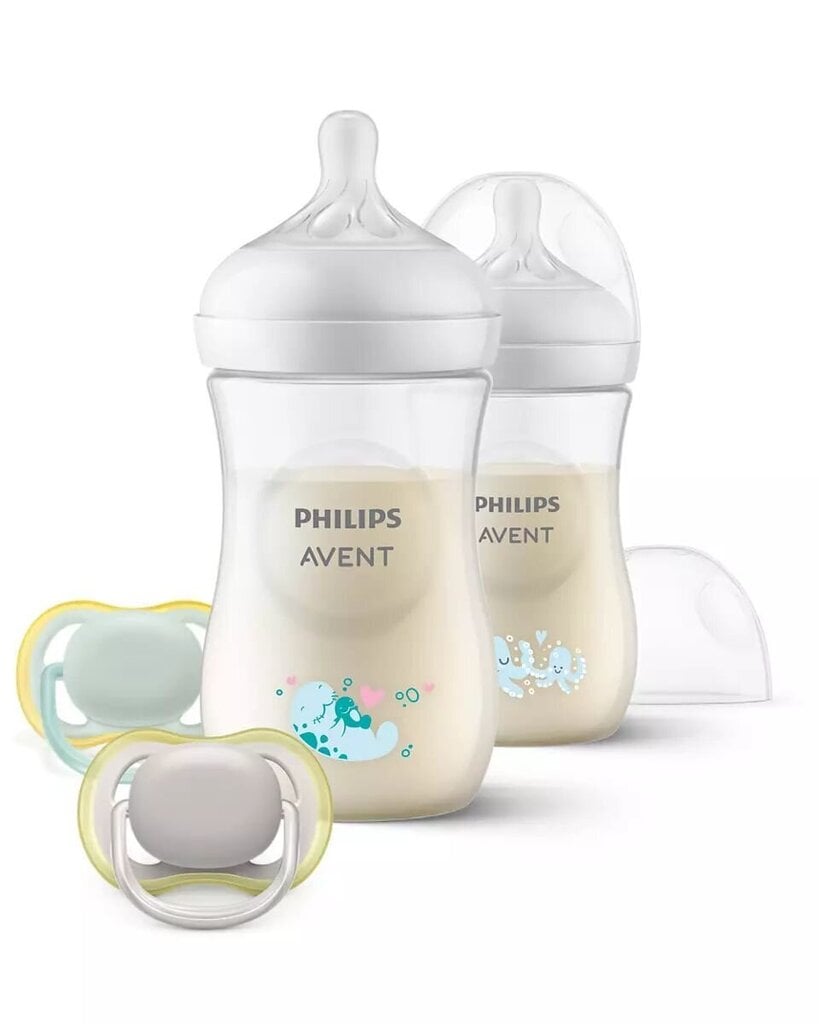 Pudeles ar knupīšiem Philips Avent Responsive SCD837/11, 0 mēn+ cena un informācija | Bērnu pudelītes un to aksesuāri | 220.lv