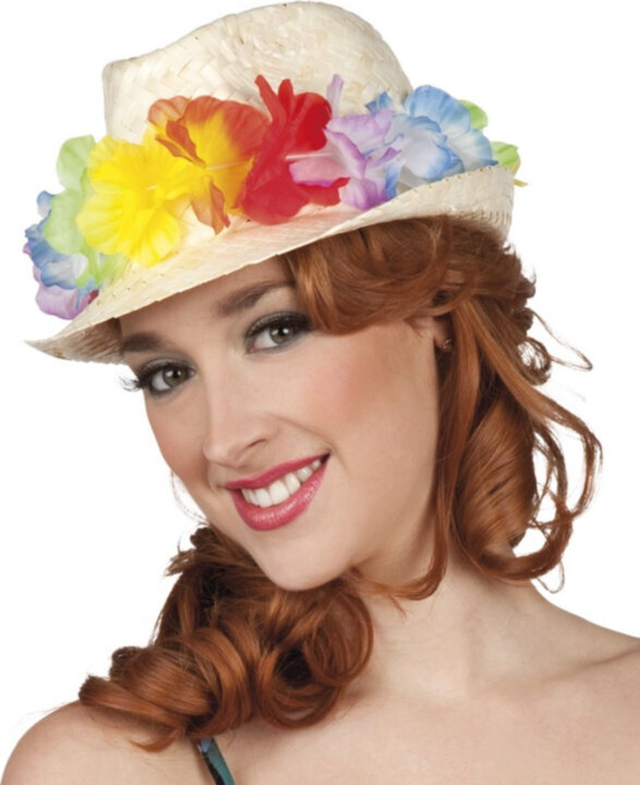 Havaju stila Aruba cepure, L (59cm) cena un informācija | Karnevāla kostīmi, maskas un parūkas | 220.lv