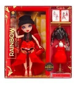 Lelle Rainbow High Fantastic Fashion Doll - Ruby Red цена и информация | Rotaļlietas meitenēm | 220.lv