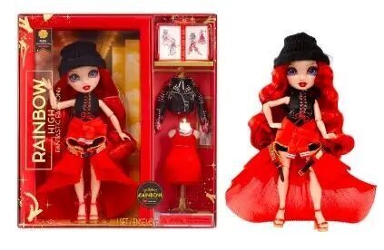 Lelle Rainbow High Fantastic Fashion Doll - Ruby Red цена и информация | Rotaļlietas meitenēm | 220.lv