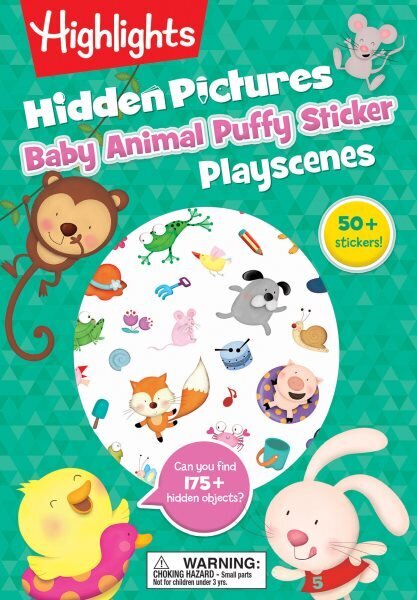 Baby Animal Hidden Pictures Puffy Sticker Playscenes цена и информация | Grāmatas pusaudžiem un jauniešiem | 220.lv