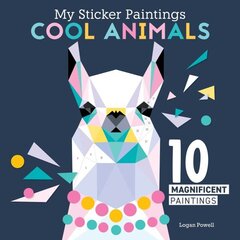 My Sticker Paintings: Cool Animals: 10 Magnificent Paintings cena un informācija | Grāmatas mazuļiem | 220.lv