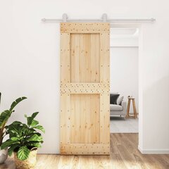 Bīdāmās durvis vidaXL 80x210 cm цена и информация | Межкомнатные двери | 220.lv