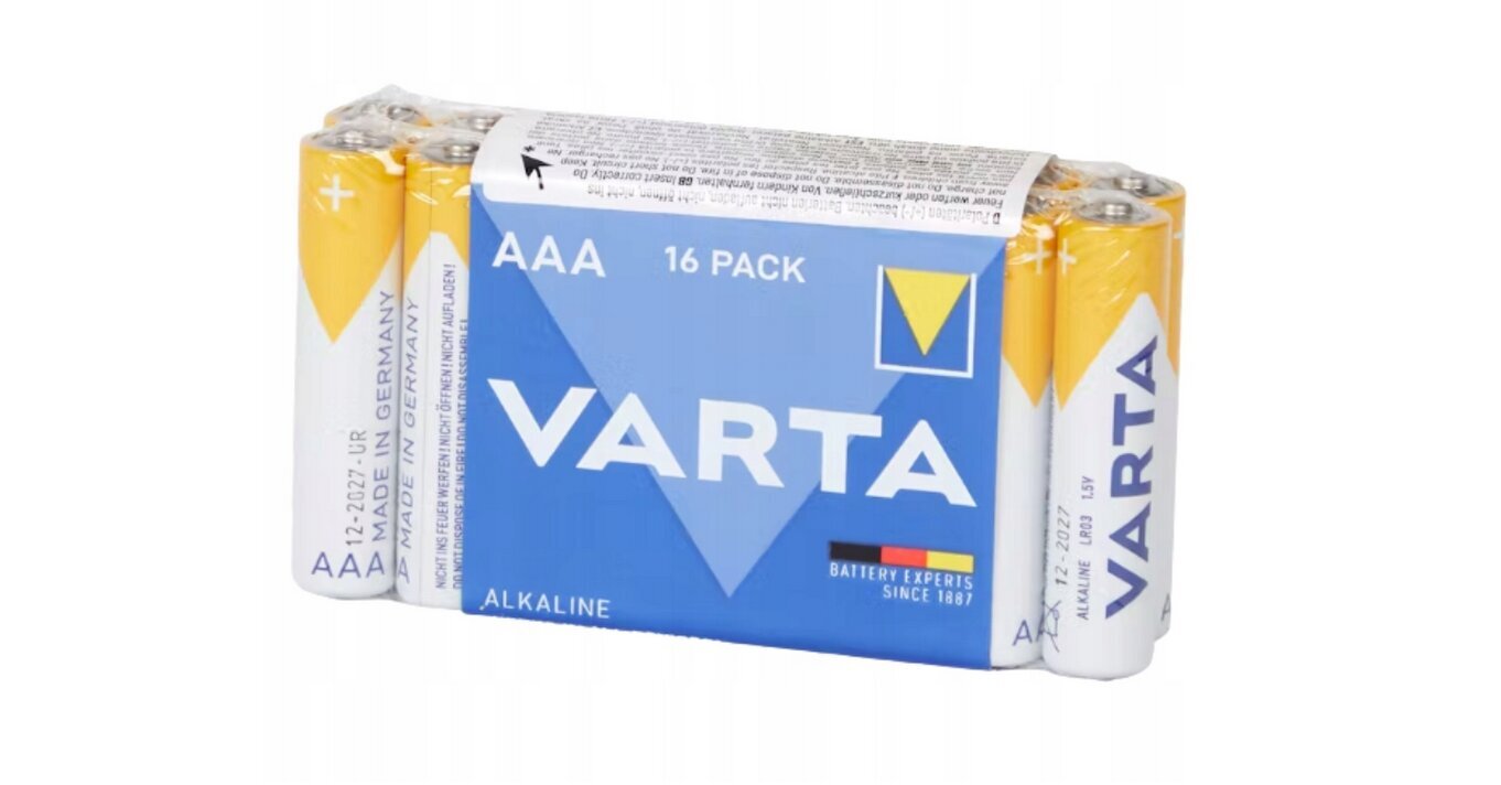 Varta Energy AAA (R3) 16 gab. cena un informācija | Baterijas | 220.lv