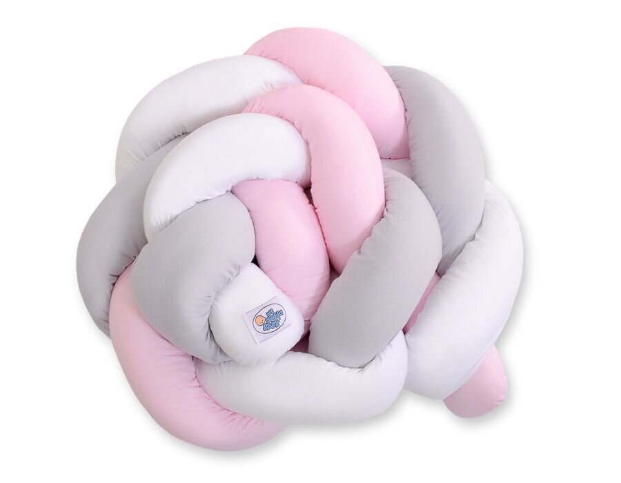 Pīts aizsargs gultiņai My Sweet Baby, balts/pelēks/rozā cena un informācija | Bērnu drošības preces | 220.lv