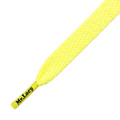 Mr.Lacy Flatties plakanas šņores, dzeltens, 130 cm cena un informācija | Līdzekļi apģērbu un apavu kopšanai | 220.lv
