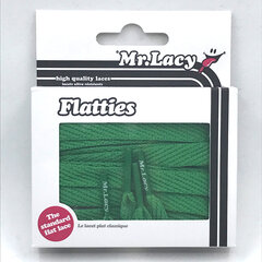 Mr.Lacy Flatties плоский шнур, зеленый, 130 см цена и информация | Для ухода за обувью и одеждой | 220.lv