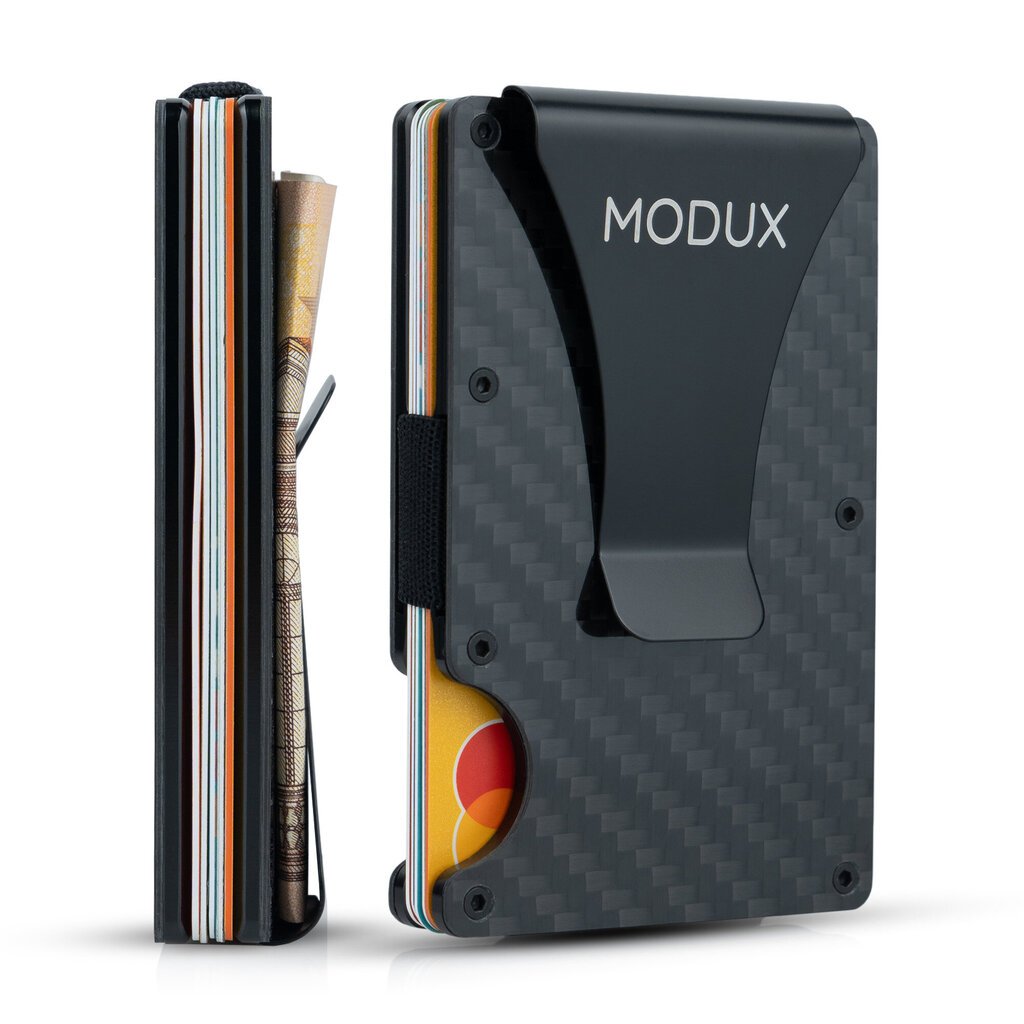 Maks kartēm ar RFID aizradzību Modux, melns cena un informācija | Vīriešu maki, karšu maki | 220.lv