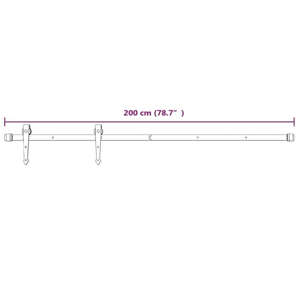 Bīdāmās durvis vidaXL 95x210 cm cena un informācija | Iekšdurvis | 220.lv