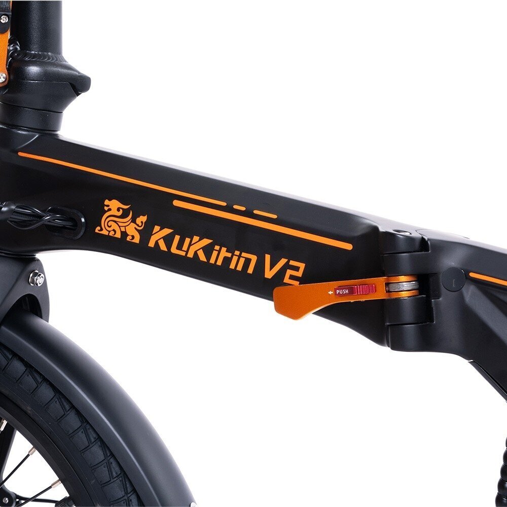 Elektriskais velosipēds KuKirin V2, 20", melns, 250W, 7,5Ah cena un informācija | Elektrovelosipēdi | 220.lv