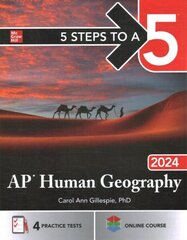 5 Steps to a 5: AP Human Geography 2024 cena un informācija | Sociālo zinātņu grāmatas | 220.lv