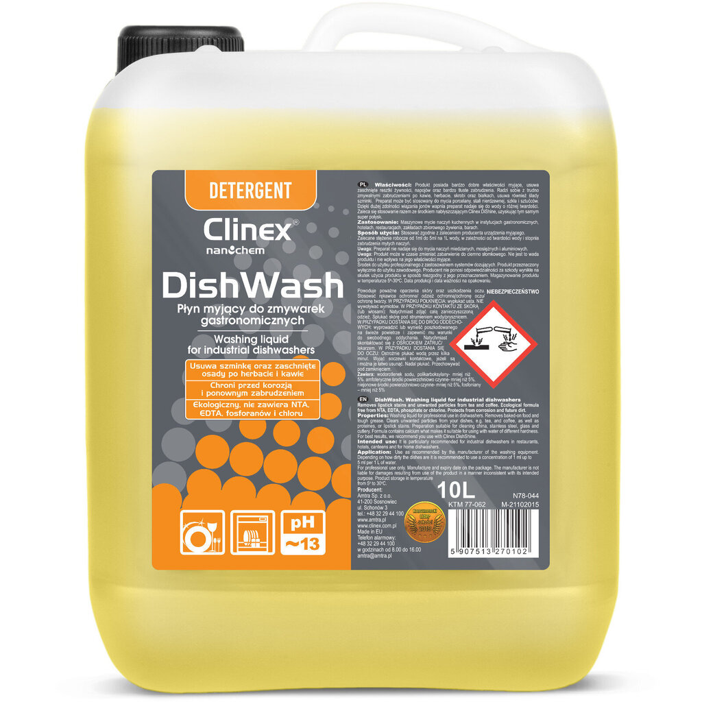 Clinex trauku mazgājamās mašīnas tīrītājs, 10L цена и информация | Tīrīšanas līdzekļi | 220.lv