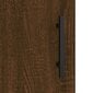 Augstais skapītis, ozolkoka, 34,5x34x180 cm, inženierijas koks cena un informācija | Kumodes | 220.lv