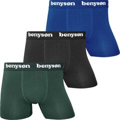 Vīriešu bambusa bokseri BENYSON - 3 iepakojumā - L cena un informācija | Vīriešu apakšbikses | 220.lv