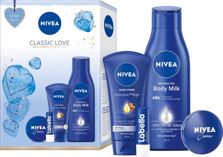 NIVEA Classic Love dāvanu komplekts cena un informācija | Dušas želejas, eļļas | 220.lv