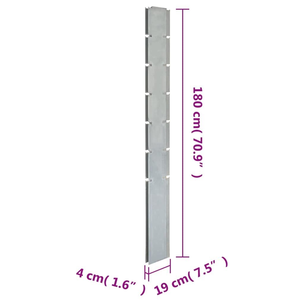 30 gab. Dārza žoga stabi vidaXL, 180 cm цена и информация | Žogi un piederumi | 220.lv