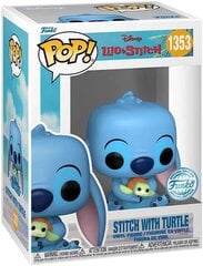 Figūriņa Funko POP! Disney Stitch With Turtle Exclusive cena un informācija | Datorspēļu suvenīri | 220.lv