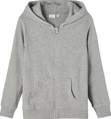 Name It Дети Nkfnasweat Card W Hood Unb Noos 13197666 толстовки Серый Светло-серый EU 134-140 цена и информация | Свитеры, жилетки, пиджаки для мальчиков | 220.lv