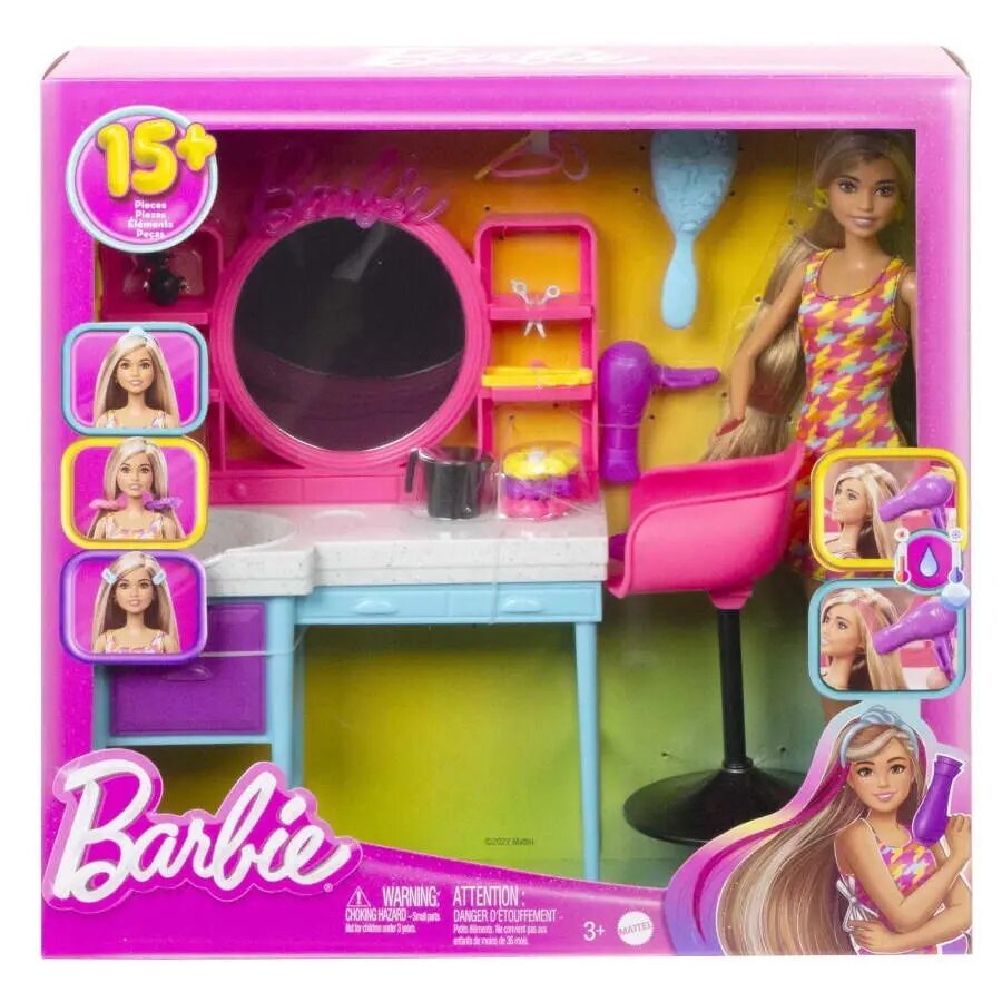 Barbie lelles salons- frizētava цена и информация | Rotaļlietas meitenēm | 220.lv