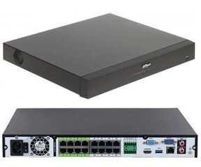 Dahua СЕТЕВОЙ ВИДЕОРЕГИСТРАТОР 16CH/NVR5216-16P-EI DAHUA цена и информация | Камеры видеонаблюдения | 220.lv