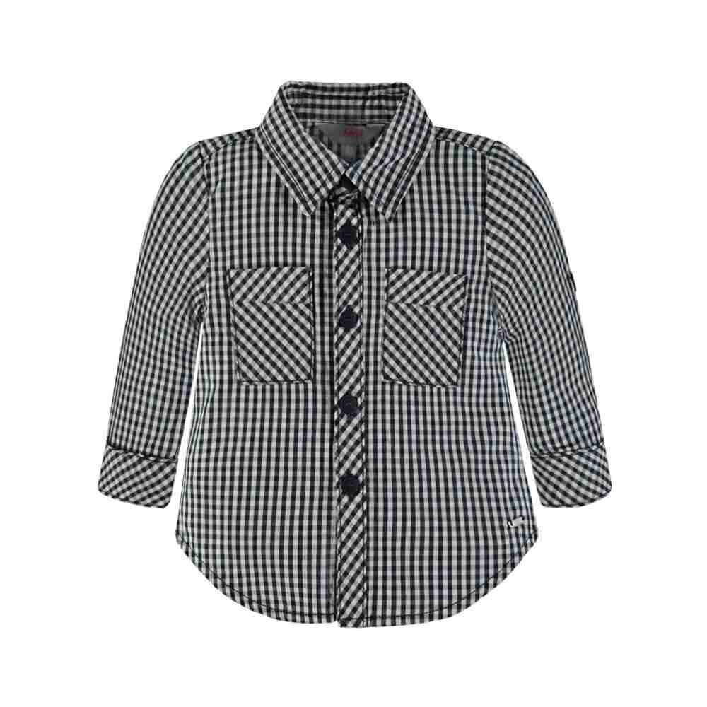 Krekls ar garām piedurknēm zēniem, melns/balts цена и информация | Zēnu krekli | 220.lv