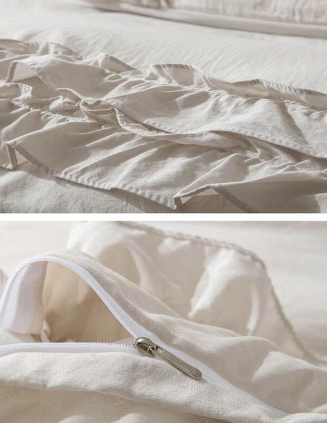 Ruffle Decor gultas veļas komplekts, 168x229 cm, 3 daļas цена и информация | Gultas veļas komplekti | 220.lv