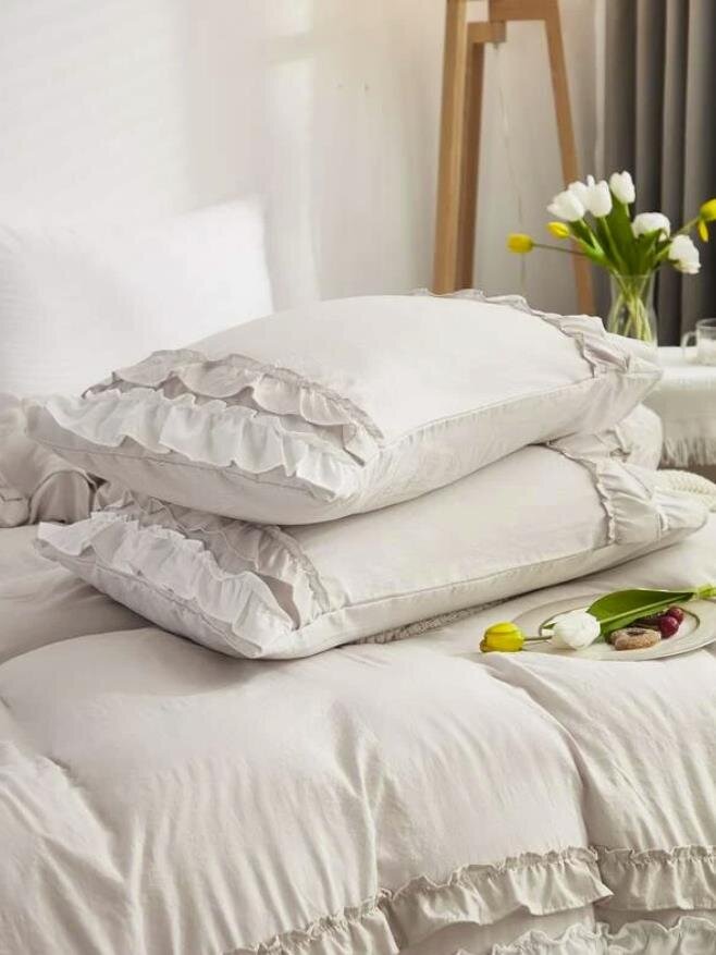 Ruffle Decor gultas veļas komplekts, 220x230 cm, 3 daļas cena un informācija | Gultas veļas komplekti | 220.lv