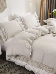 Комплект постельного белья Ruffle Decor (229x229 см), 3 части, бежевый цена и информация | Комплекты постельного белья | 220.lv