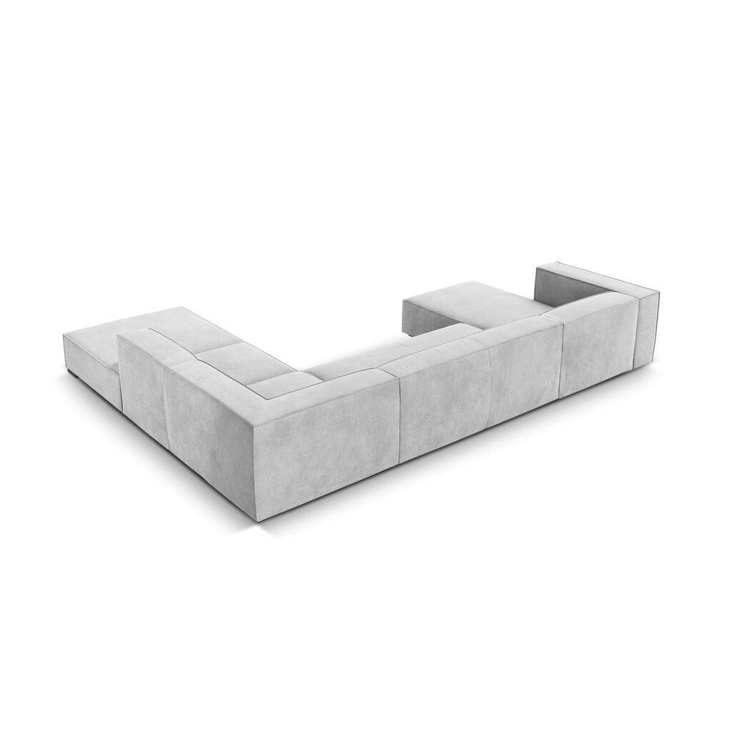 Sešvietīgs labās puses dīvāns Agawa, 365x270x68 cm, gaiši pelēks цена и информация | Stūra dīvāni | 220.lv