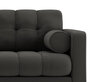 Dīvāns Cosmopolitan Design Bali 3S, tumši pelēks/melns cena un informācija | Dīvāni | 220.lv