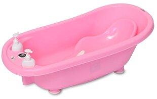 Vannas istabas komplekts Lorelli ar piederumiem, rozā cena un informācija | Mazuļa mazgāšana | 220.lv