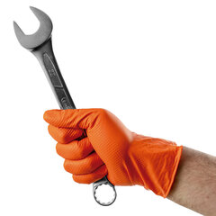 Nitrila cimdi оранжевый 50 шт. XL размер цена и информация | Рабочие перчатки | 220.lv